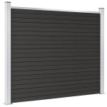 vidaXL Panou de gard, gri, 180x146 cm, WPC vidaXL Panou de gard, gri, 180x146 cm, WPC