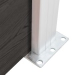 vidaXL Panou de gard, gri, 180x146 cm, WPC vidaXL Panou de gard, gri, 180x146 cm, WPC