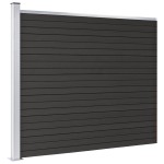 vidaXL Panou de gard, gri, 175x146 cm, WPC vidaXL Panou de gard, gri, 175x146 cm, WPC