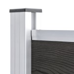 vidaXL Panou de gard, gri, 175x146 cm, WPC vidaXL Panou de gard, gri, 175x146 cm, WPC