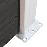 vidaXL Panou de gard, gri, 175x146 cm, WPC vidaXL Panou de gard, gri, 175x146 cm, WPC