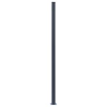 vidaXL Stâlpi de gard, 2 buc., gri închis, 185 cm, aluminiu vidaXL Stâlpi de gard, 2 buc., gri închis, 185 cm, aluminiu