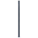 vidaXL Stâlpi de gard, 2 buc., gri închis, 185 cm, aluminiu vidaXL Stâlpi de gard, 2 buc., gri închis, 185 cm, aluminiu