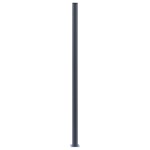 vidaXL Stâlpi de gard, 3 buc., gri închis, 185 cm, aluminiu vidaXL Stâlpi de gard, 3 buc., gri închis, 185 cm, aluminiu