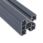 vidaXL Stâlpi de gard, 3 buc., gri închis, 185 cm, aluminiu vidaXL Stâlpi de gard, 3 buc., gri închis, 185 cm, aluminiu