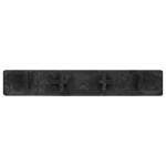 vidaXL Capace de capăt pardoseală terasă, 10 buc., negru, plastic