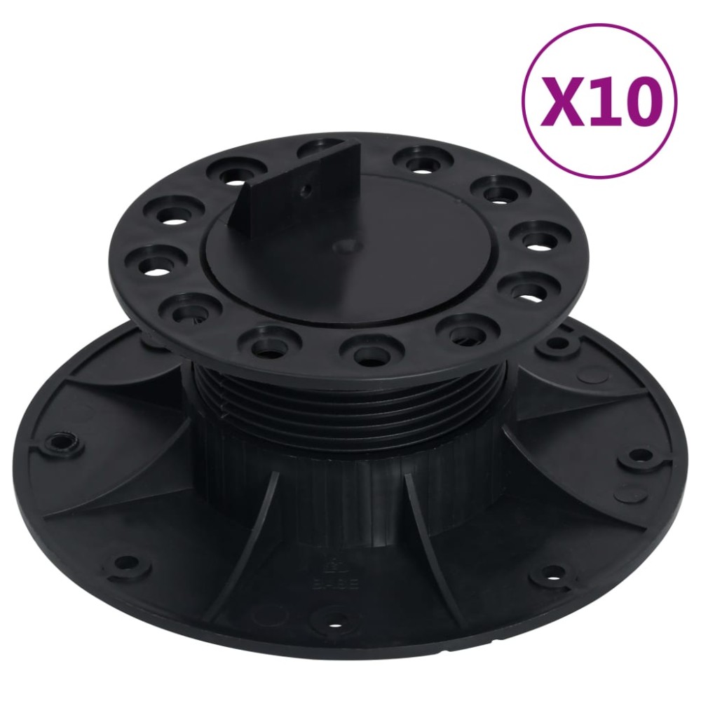 vidaXL Picioare pentru podea reglabile, 10 buc., 60-88 mm