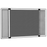 vidaXL Plasă insecte extensibilă pentru ferestre, alb, (75-143)x50 cm vidaXL Plasă insecte extensibilă pentru ferestre, alb, (75-143)x50 cm