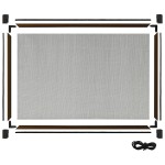 vidaXL Plasă insecte extensibilă pentru ferestre, maro, (75-143)x50 cm vidaXL Plasă insecte extensibilă pentru ferestre, maro, (75-143)x50 cm