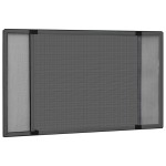 vidaXL Plasă insecte extensibilă ferestre, antracit, (75-143)x50 cm vidaXL Plasă insecte extensibilă ferestre, antracit, (75-143)x50 cm