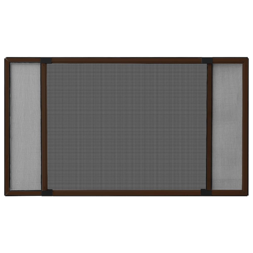vidaXL Plasă insecte extensibilă pentru ferestre maro (100-193)x75 cm