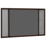 vidaXL Plasă insecte extensibilă pentru ferestre maro (100-193)x75 cm vidaXL Plasă insecte extensibilă pentru ferestre maro (100-193)x75 cm
