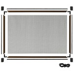 vidaXL Plasă insecte extensibilă pentru ferestre maro (100-193)x75 cm vidaXL Plasă insecte extensibilă pentru ferestre maro (100-193)x75 cm