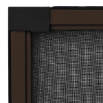 vidaXL Plasă insecte extensibilă pentru ferestre maro (100-193)x75 cm vidaXL Plasă insecte extensibilă pentru ferestre maro (100-193)x75 cm