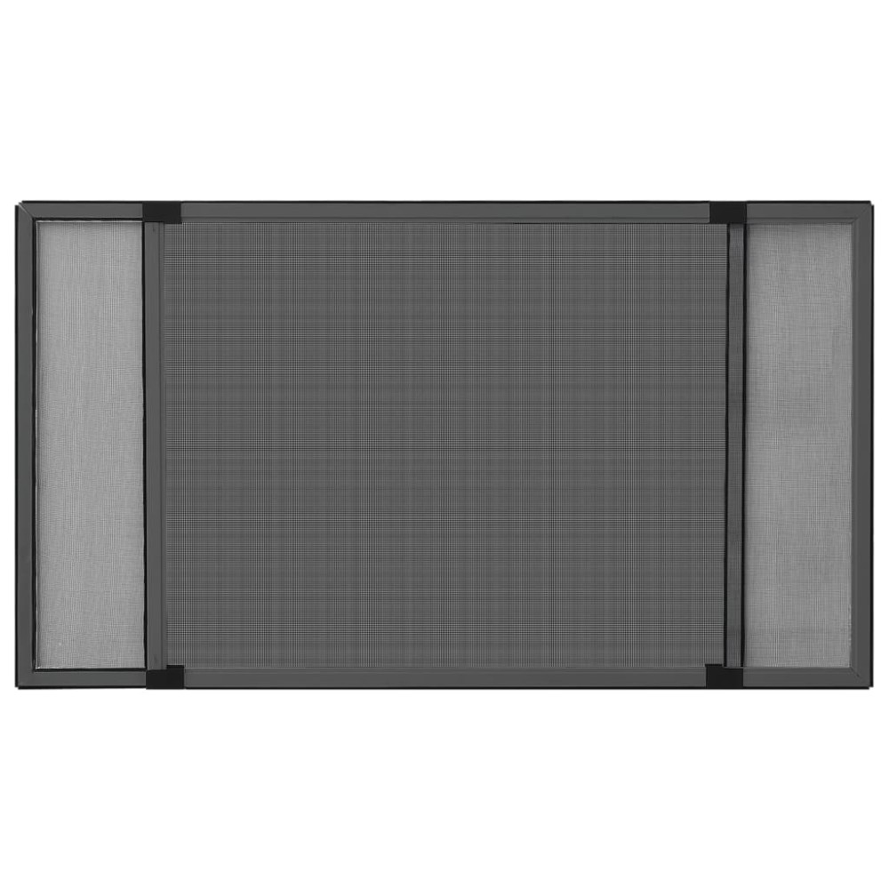 vidaXL Plasă insecte extensibilă ferestre, antracit, (100-193)x75 cm