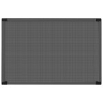 vidaXL Plasă insecte extensibilă ferestre, antracit, (100-193)x75 cm