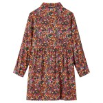 Rochie pentru copii cu mâneci lungi, multicolor, 128 Rochie pentru copii cu mâneci lungi, multicolor, 128