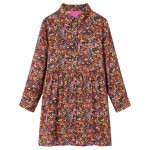 Rochie pentru copii cu mâneci lungi, multicolor, 128 Rochie pentru copii cu mâneci lungi, multicolor, 128