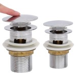 vidaXL Ventil scurgere push, funcție de preaplin, crom, 6,4x6,4x9,1 cm vidaXL Ventil scurgere push, funcție de preaplin, crom, 6,4x6,4x9,1 cm