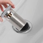 vidaXL Ventil scurgere push funcție de preaplin argintiu 6,4x6,4x9,1cm vidaXL Ventil scurgere push funcție de preaplin argintiu 6,4x6,4x9,1cm