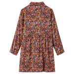 Rochie pentru copii cu mâneci lungi, multicolor, 140