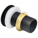 vidaXL Ventil scurgere push, fără preaplin, negru 6,4x6,4x9,1 cm vidaXL Ventil scurgere push, fără preaplin, negru 6,4x6,4x9,1 cm