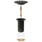 vidaXL Ventil scurgere push, fără preaplin, negru 6,4x6,4x9,1 cm vidaXL Ventil scurgere push, fără preaplin, negru 6,4x6,4x9,1 cm