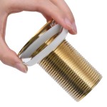 vidaXL Ventil scurgere push, fără preaplin, auriu 6,4x6,4x9,1 cm vidaXL Ventil scurgere push, fără preaplin, auriu 6,4x6,4x9,1 cm
