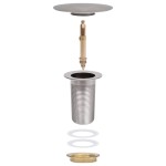 vidaXL Ventil scurgere push, fără preaplin, argintiu 6,4x6,4x9,1 cm vidaXL Ventil scurgere push, fără preaplin, argintiu 6,4x6,4x9,1 cm