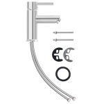 vidaXL Robinet chiuvetă de baie, finisaj cromat, 130x176 mm vidaXL Robinet chiuvetă de baie, finisaj cromat, 130x176 mm
