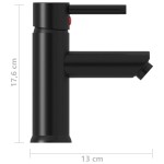 vidaXL Robinet chiuvetă de baie, negru, 130x176 mm vidaXL Robinet chiuvetă de baie, negru, 130x176 mm