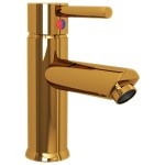 vidaXL Robinet chiuvetă de baie, auriu, 130x176 mm vidaXL Robinet chiuvetă de baie, auriu, 130x176 mm