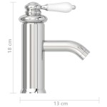 vidaXL Robinet chiuvetă de baie, finisaj cromat, 130x180 mm vidaXL Robinet chiuvetă de baie, finisaj cromat, 130x180 mm