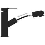 vidaXL Robinet chiuvetă de baie retractabil, negru, 157x172 mm vidaXL Robinet chiuvetă de baie retractabil, negru, 157x172 mm