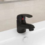 vidaXL Baterie mixer de chiuvetă, negru, 13x10 cm vidaXL Baterie mixer de chiuvetă, negru, 13x10 cm