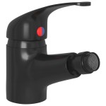 vidaXL Baterie mixer pentru bideu baie, negru, 13x12 cm vidaXL Baterie mixer pentru bideu baie, negru, 13x12 cm