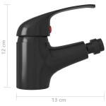 vidaXL Baterie mixer pentru bideu baie, negru, 13x12 cm vidaXL Baterie mixer pentru bideu baie, negru, 13x12 cm