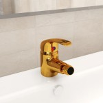 vidaXL Baterie mixer pentru bideu baie, auriu, 13x12 cm vidaXL Baterie mixer pentru bideu baie, auriu, 13x12 cm
