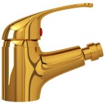 vidaXL Baterie mixer pentru bideu baie, auriu, 13x12 cm vidaXL Baterie mixer pentru bideu baie, auriu, 13x12 cm