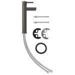 vidaXL Baterie mixer de baie, gri, 12x30 cm vidaXL Baterie mixer de baie, gri, 12x30 cm