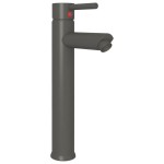 vidaXL Baterie mixer de baie, gri, 12x30 cm vidaXL Baterie mixer de baie, gri, 12x30 cm