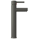vidaXL Baterie mixer de baie, gri, 12x30 cm vidaXL Baterie mixer de baie, gri, 12x30 cm