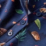 Rochie cu mâneci lungi pentru copii, bleumarin, 92