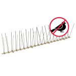 vidaXL Set bandă cu țepi antipăsări cu 4 rânduri 20 buc. plastic 10 m