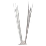 vidaXL Set bandă cu țepi antipăsări cu 2 rânduri, 20 buc., oțel, 10 m vidaXL Set bandă cu țepi antipăsări cu 2 rânduri, 20 buc., oțel, 10 m