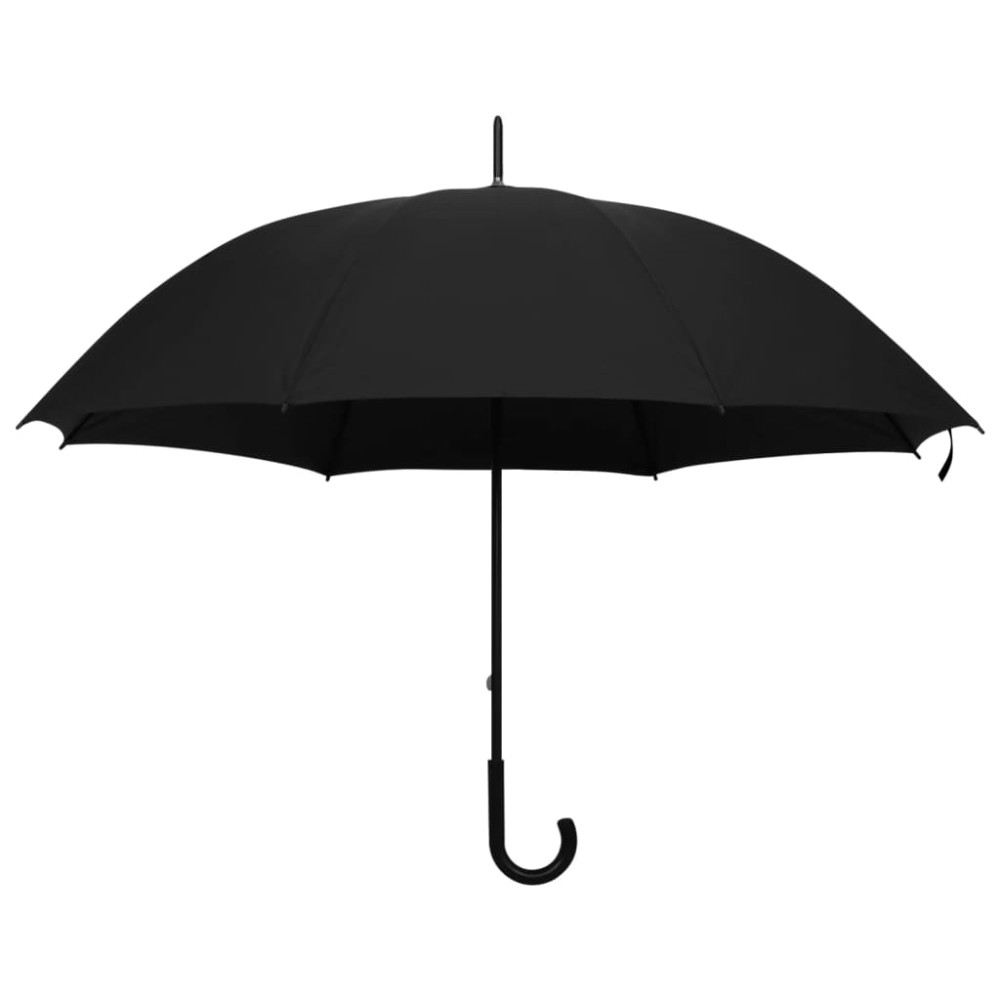 vidaXL Umbrelă, negru, 130 cm