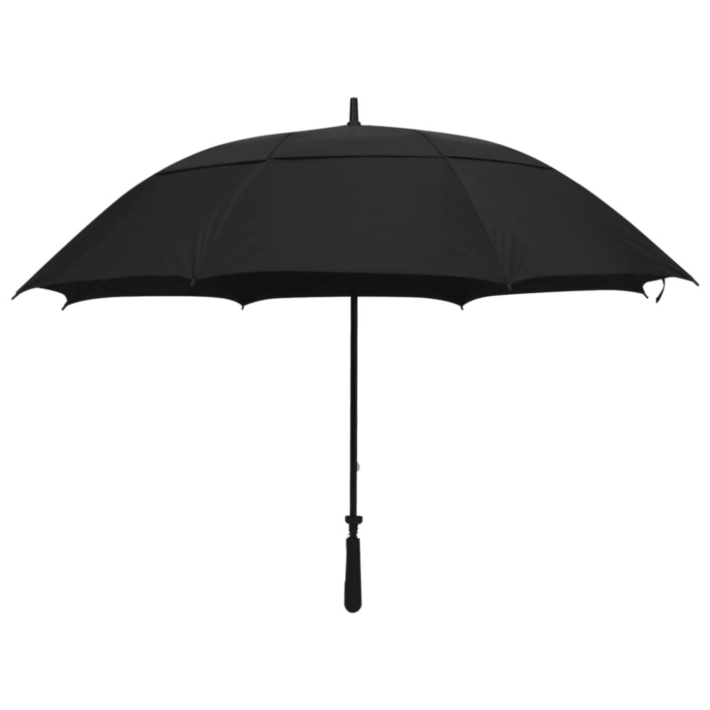 vidaXL Umbrelă, negru, 130 cm