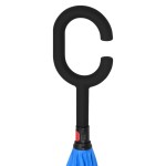 vidaXL Umbrelă cu mâner în formă de C, negru, 108 cm