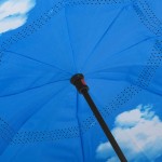 vidaXL Umbrelă cu mâner în formă de C, negru, 108 cm