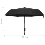 vidaXL Umbrelă pliabilă automată, negru, 95 cm vidaXL Umbrelă pliabilă automată, negru, 95 cm